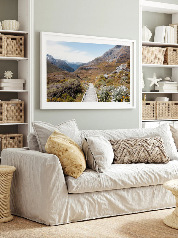 Down the Routeburn Valley – New Zealand Wall Art Print
