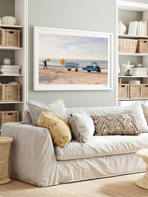 Setting Up - Bondi Beach Wall Art Print