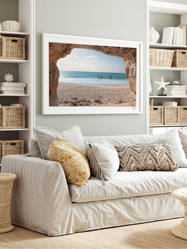 Port Willunga Jetty Pylons 01 – South Australia Wall Art Print