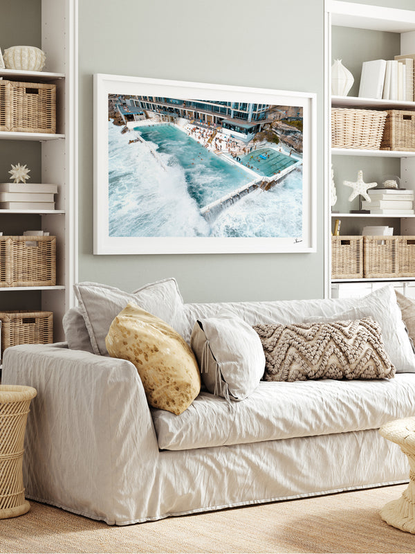Bondi Icebergs Wipe Out 01 - Bondi Beach Wall Art Print