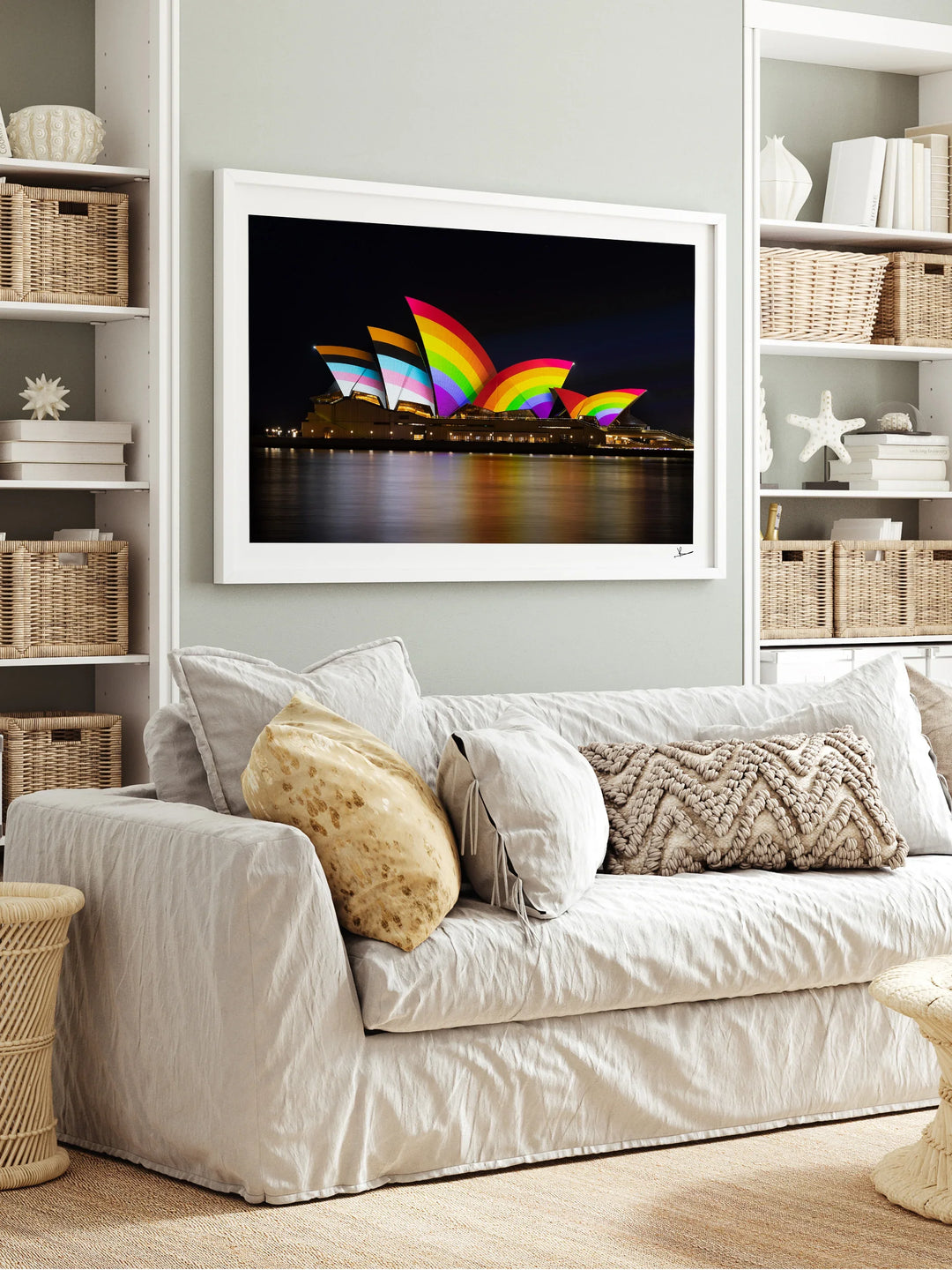 Sydney Opera House Progress Pride Flag - Wall Art Print
