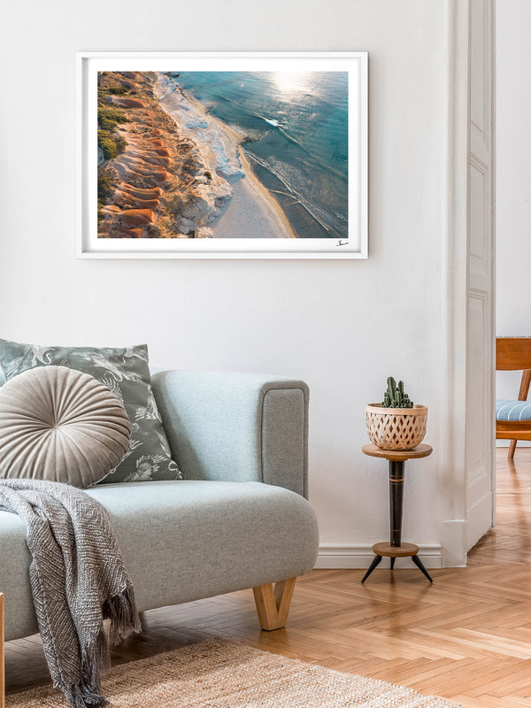 Golden Contours – South Australia Wall Art Print