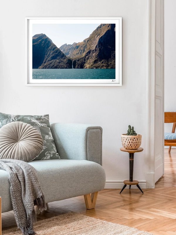 Stirling Falls 01 – Milford Sound New Zealand Wall Art Print