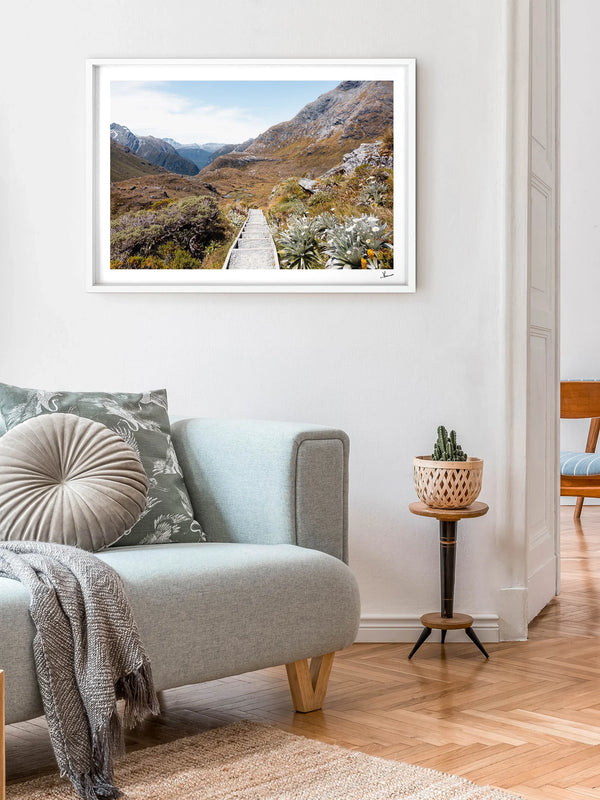 Down the Routeburn Valley – New Zealand Wall Art Print
