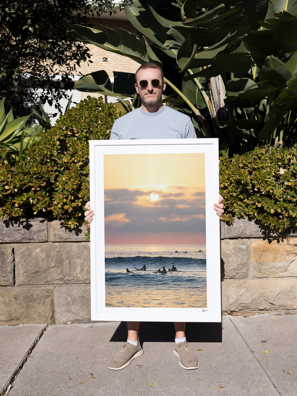 Where the day begins - Bondi Beach Wall Art Print