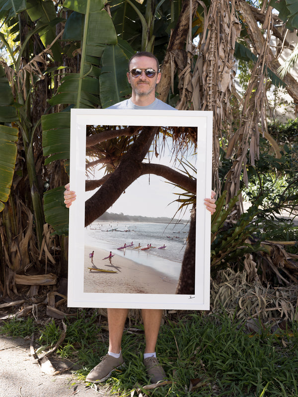 Nippers at Work – Noosa Main Beach Wall Art Print