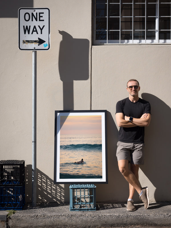Quiet Paddle - Bondi Beach Wall Art Print