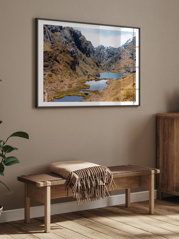 Harris Saddle Pass 01 – New Zealand Wall Art Print
