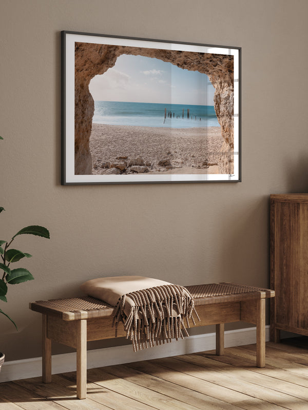 Port Willunga Jetty Pylons 01 – South Australia Wall Art Print