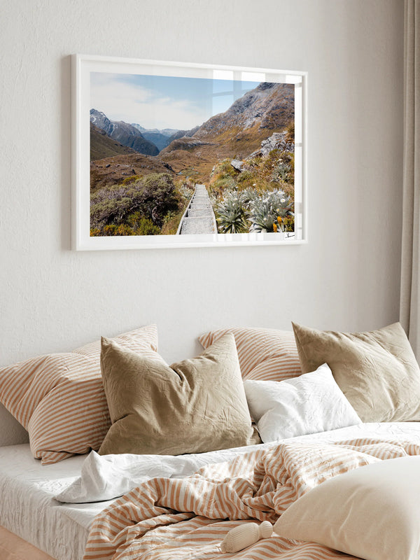 Down the Routeburn Valley – New Zealand Wall Art Print