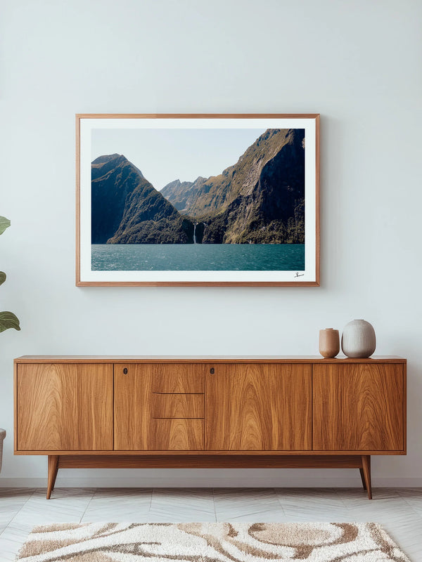 Stirling Falls 01 – Milford Sound New Zealand Wall Art Print