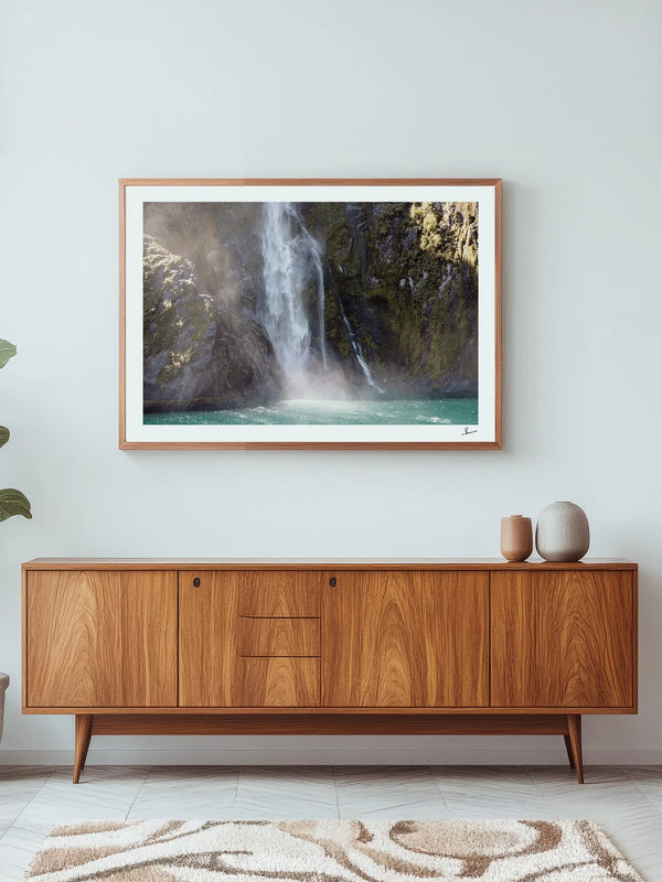 Stirling Falls 03 – Milford Sound New Zealand Wall Art Print
