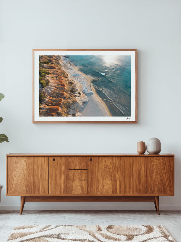 Golden Contours – South Australia Wall Art Print
