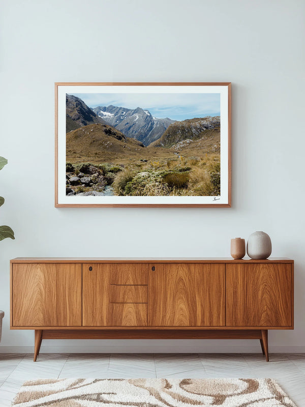 Harris Saddle Pass 02 – New Zealand Wall Art Print