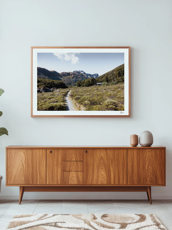 Arriving at Mackenzie Lodge – New Zealand Wall Art Print