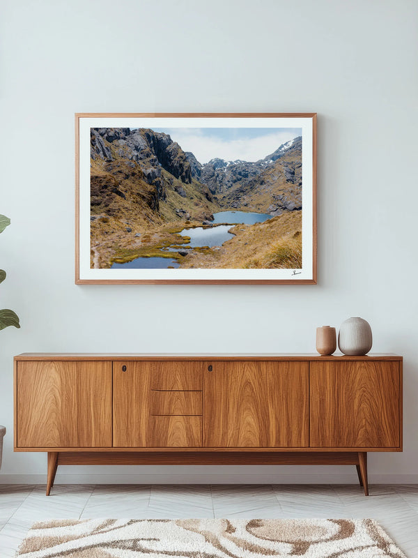 Harris Saddle Pass 01 – New Zealand Wall Art Print