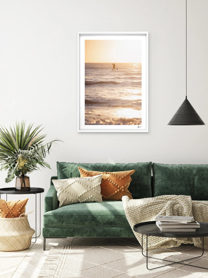 Sunrise stand-up Paddle (Dee Why Beach) - Wall Art Print