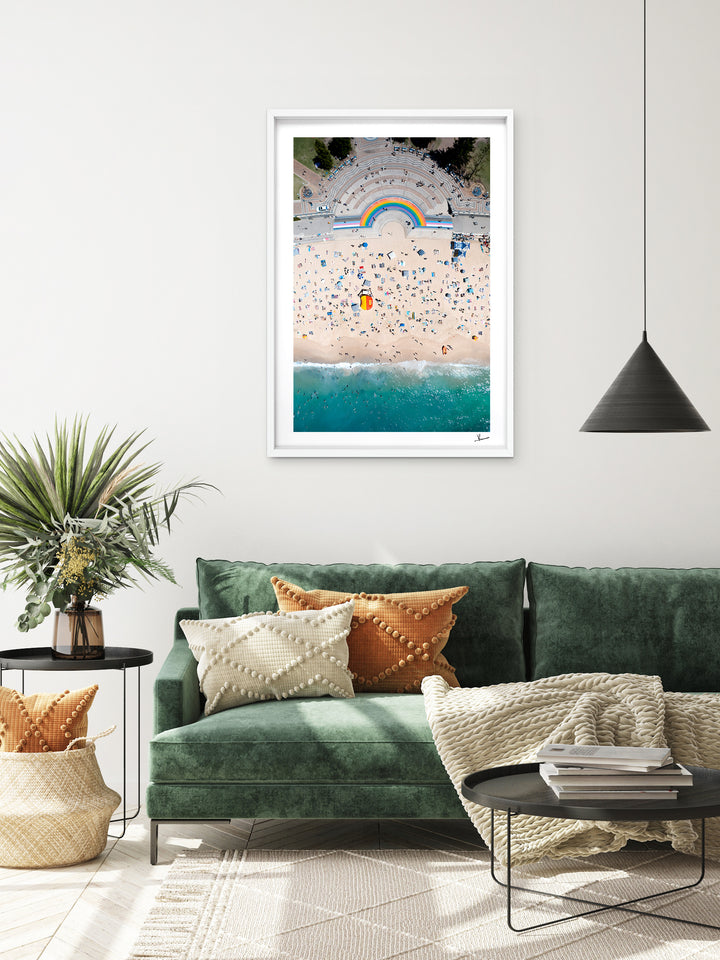 Coogee Beach Rainbow - Sydney Wall Art Print