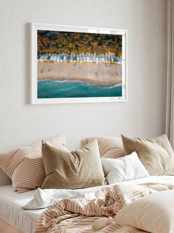 Brighton Bathing Boxes 01 - Wall Art Print