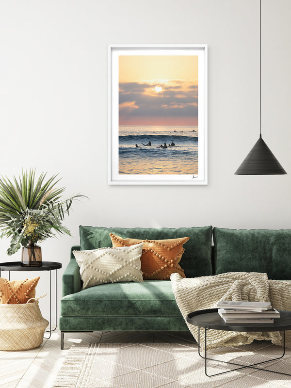 Where the day begins - Bondi Beach Wall Art Print