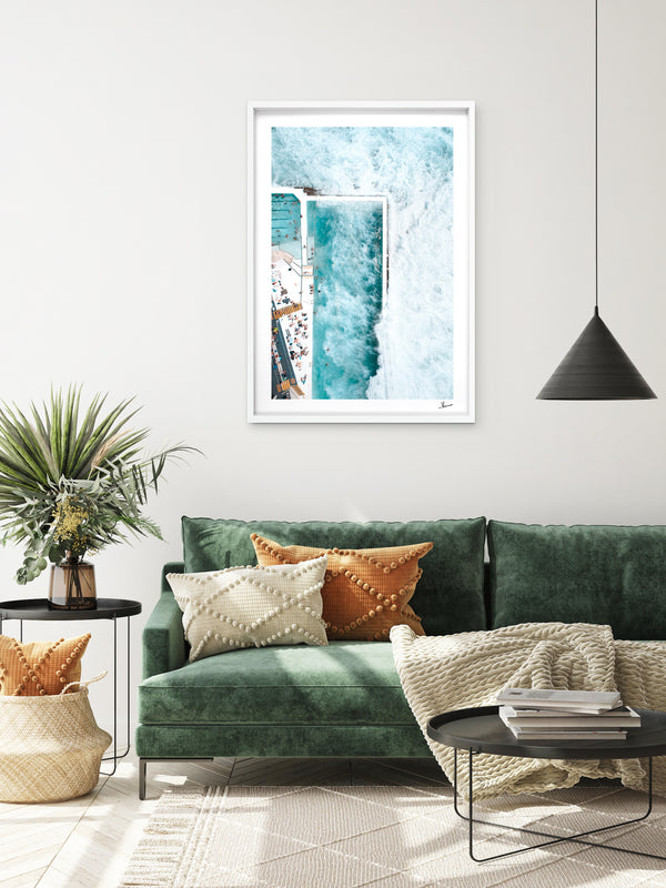 Bondi Icebergs Wipe Out 02 - Wall Art Print
