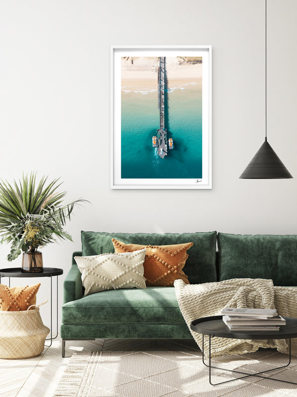 Moreton Jetty 01 - Moreton Island Wall Art Print
