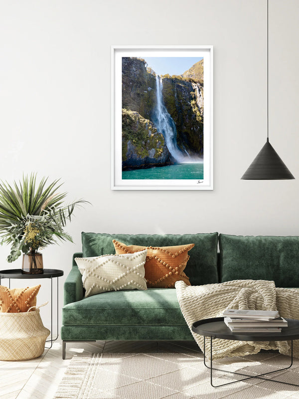 Stirling Falls 02 – Milford Sound New Zealand Wall Art Print