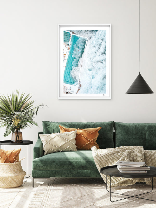 Bondi Icebergs Wipe Out 05 - Wall Art Print