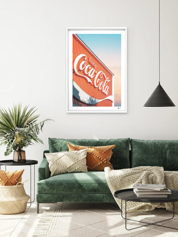 Coke Sign 01 - Wall Art Print