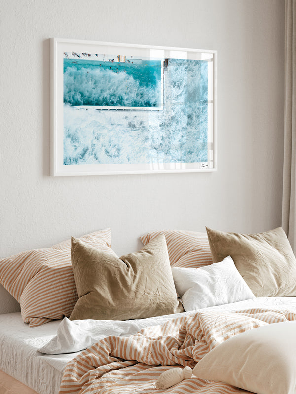 Bondi Icebergs Wipe Out 03 - Wall Art Print
