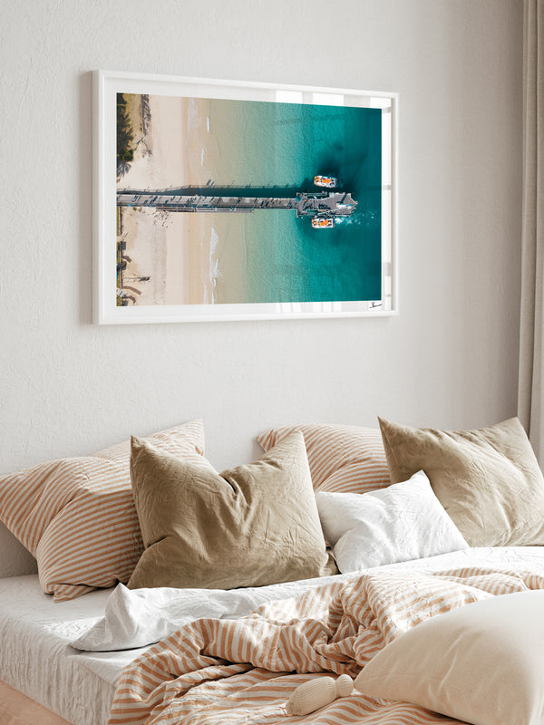 Moreton Jetty 02 - Moreton Island Wall Art Print