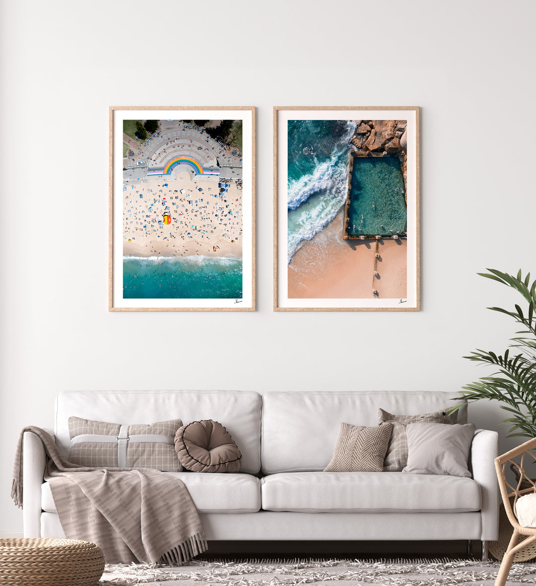 Coogee Beach Rainbow - Sydney Wall Art Print