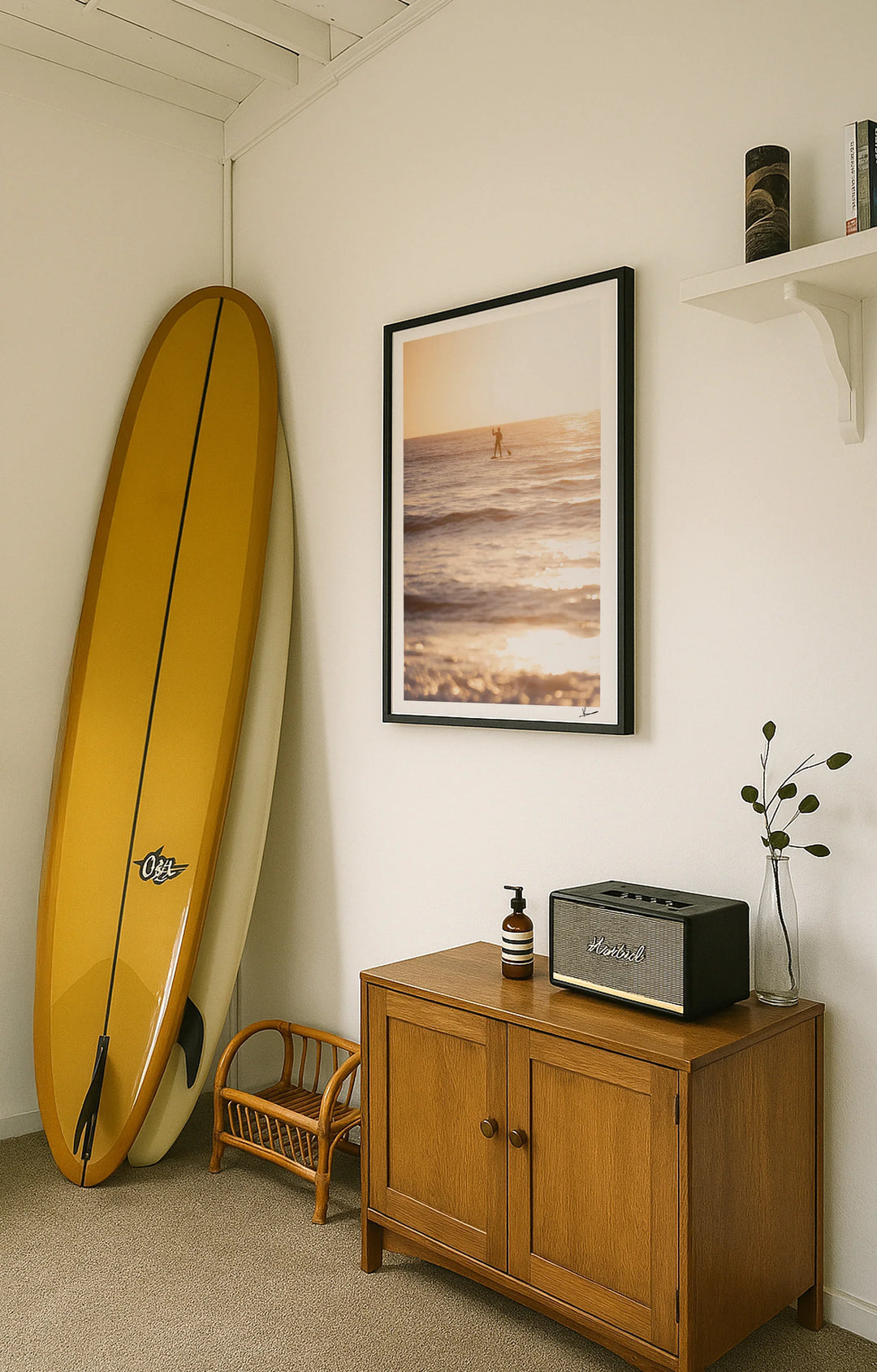 Sunrise stand-up Paddle (Dee Why Beach) - Wall Art Print