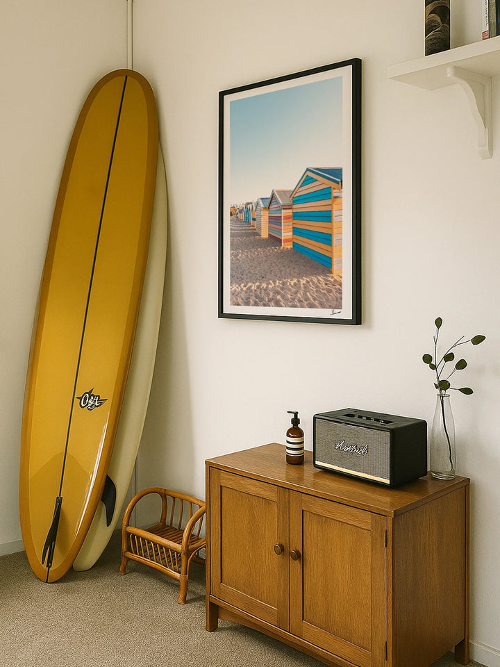 Brighton Bathing Boxes 04 - Wall Art Print
