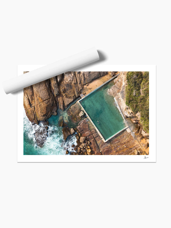 Whale Beach Rock Pool 02 - Northern Beaches Wall Art Print