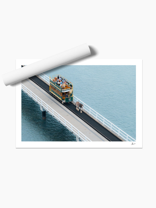 Victor Harbor Horse Drawn Tramway – South Australia Wall Art Print
