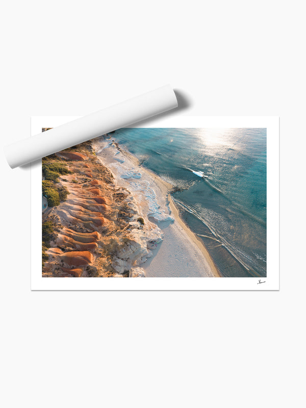 Golden Contours – South Australia Wall Art Print