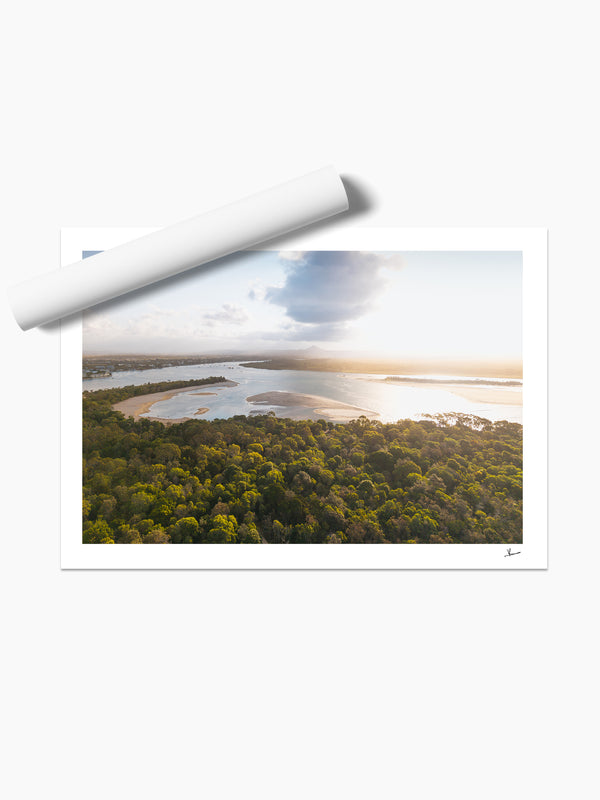 Sunset over Noosa River – Sunshine Coast Wall Art Print