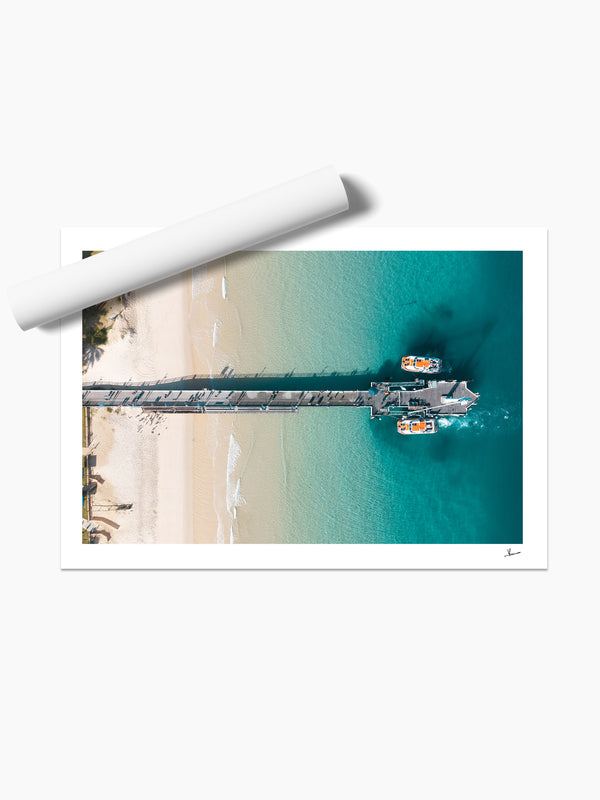 Moreton Jetty 02 - Moreton Island Wall Art Print