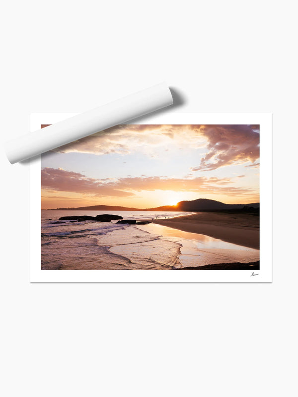 Trial Bay Front Beach Sunrise 01 (South West Rocks) - Wall Art Print