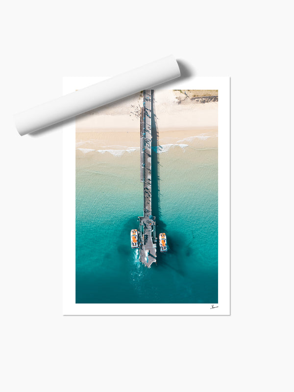 Moreton Jetty 01 - Moreton Island Wall Art Print