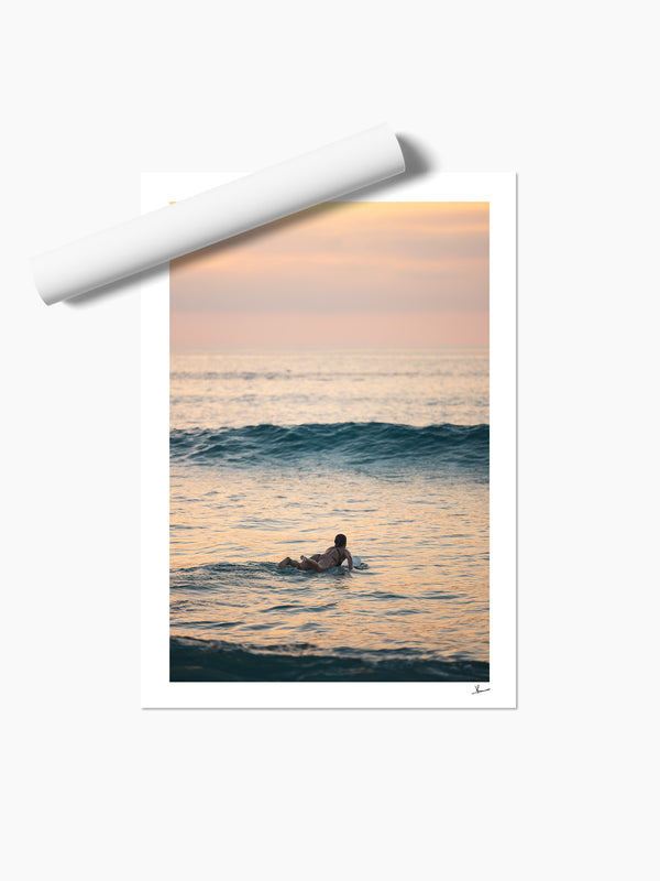 Quiet Paddle - Bondi Beach Wall Art Print