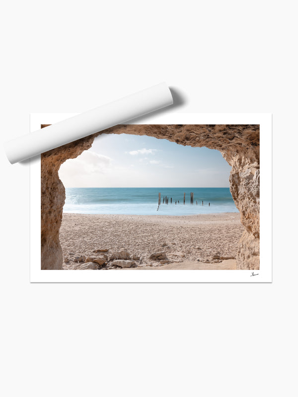 Port Willunga Jetty Pylons 01 – South Australia Wall Art Print