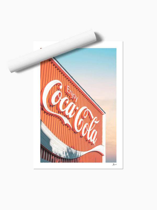 Coke Sign 01 - Wall Art Print