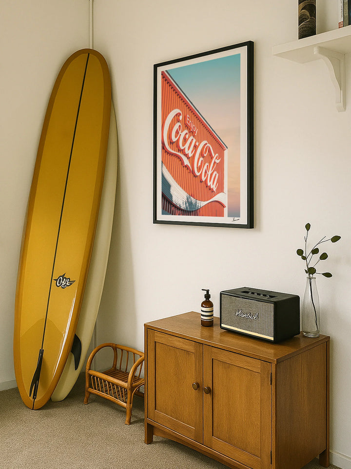 Coke Sign 01 - Wall Art Print