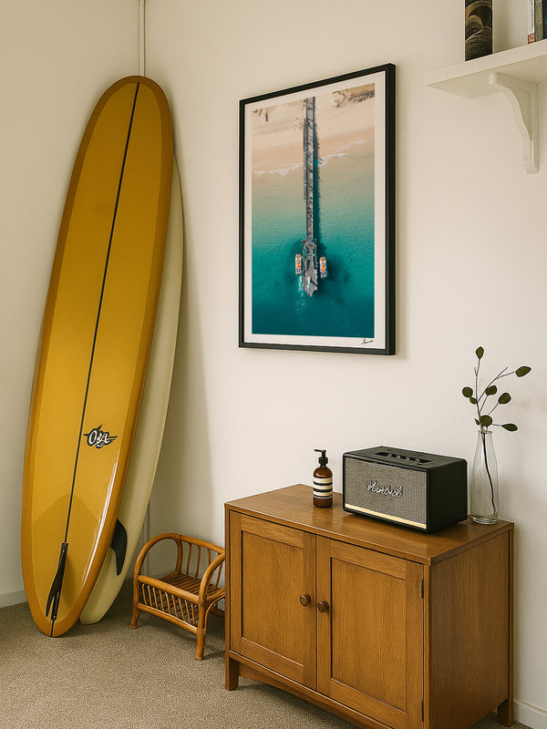 Moreton Jetty 01 - Moreton Island Wall Art Print