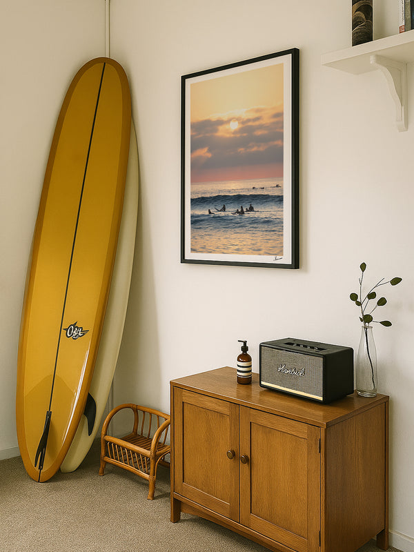 Where the day begins - Bondi Beach Wall Art Print