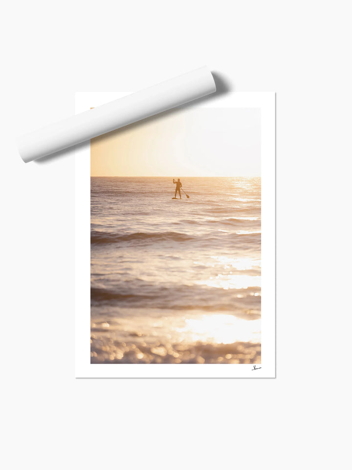 Sunrise stand-up Paddle (Dee Why Beach) - Wall Art Print