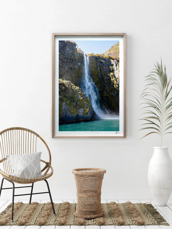 Stirling Falls 02 – Milford Sound New Zealand Wall Art Print