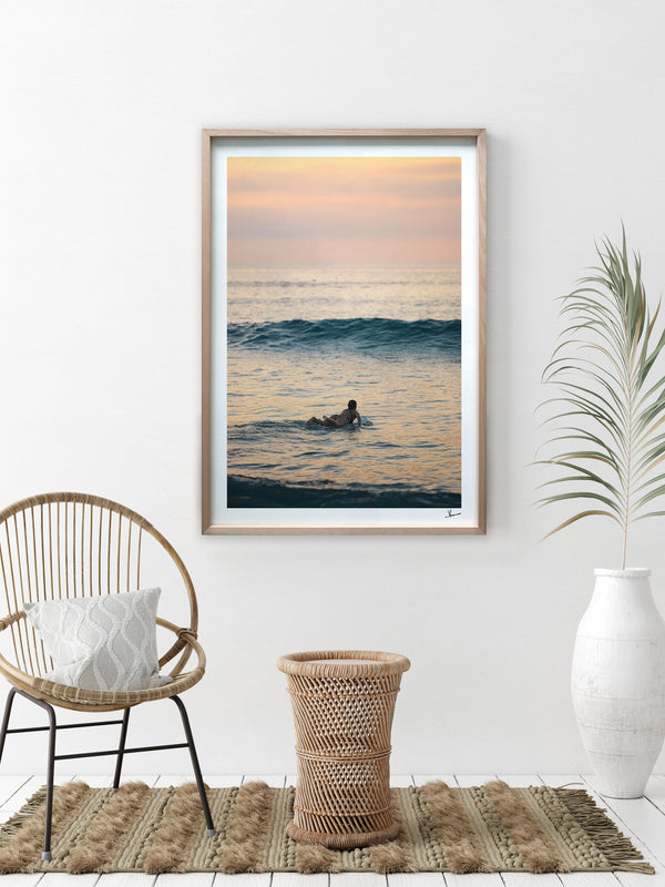 Quiet Paddle - Bondi Beach Wall Art Print
